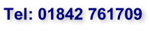 Tel: 01842 761709